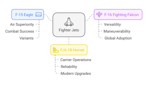F-15 vs F-16 vs F-18 The Ultimate Fighter Jet Showdown